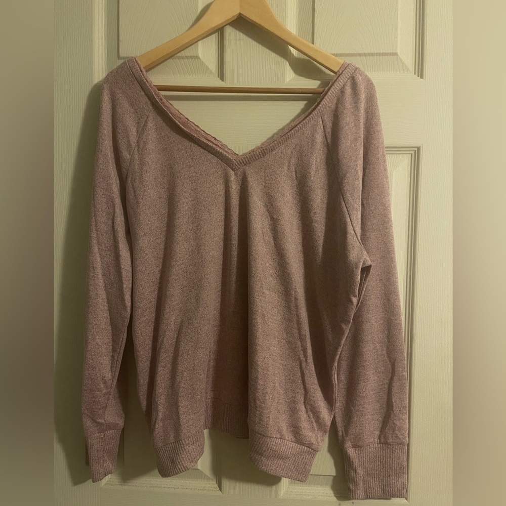 Ardene Dusty Pink V-Neck Sweater​​​